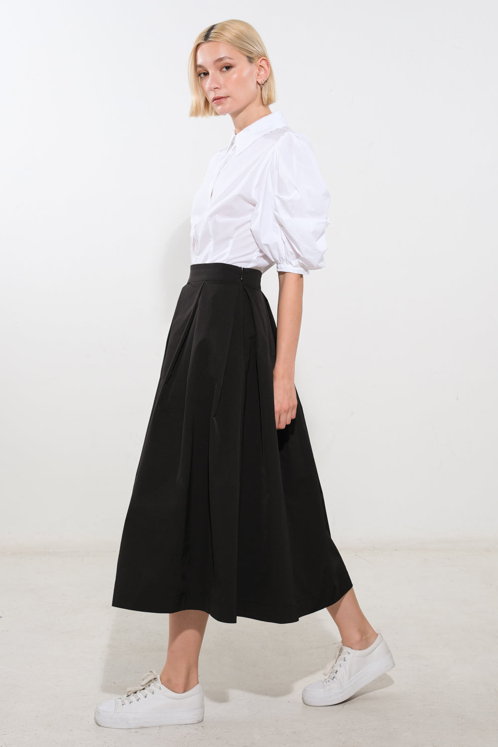 LOVE OF MINE WOVEN MIDI SKIRT Flying Tomato
